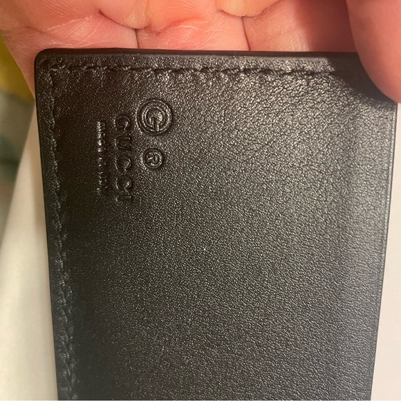 New Gucci Guccissima Leather Bifold Wallet With Coin pocket Black - Picture 5 of 7
